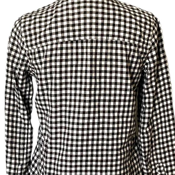 3/$15 Forever 21 Long Sleeve Black and White Plaid Button Down Fall Winter Top - Picture 6 of 10